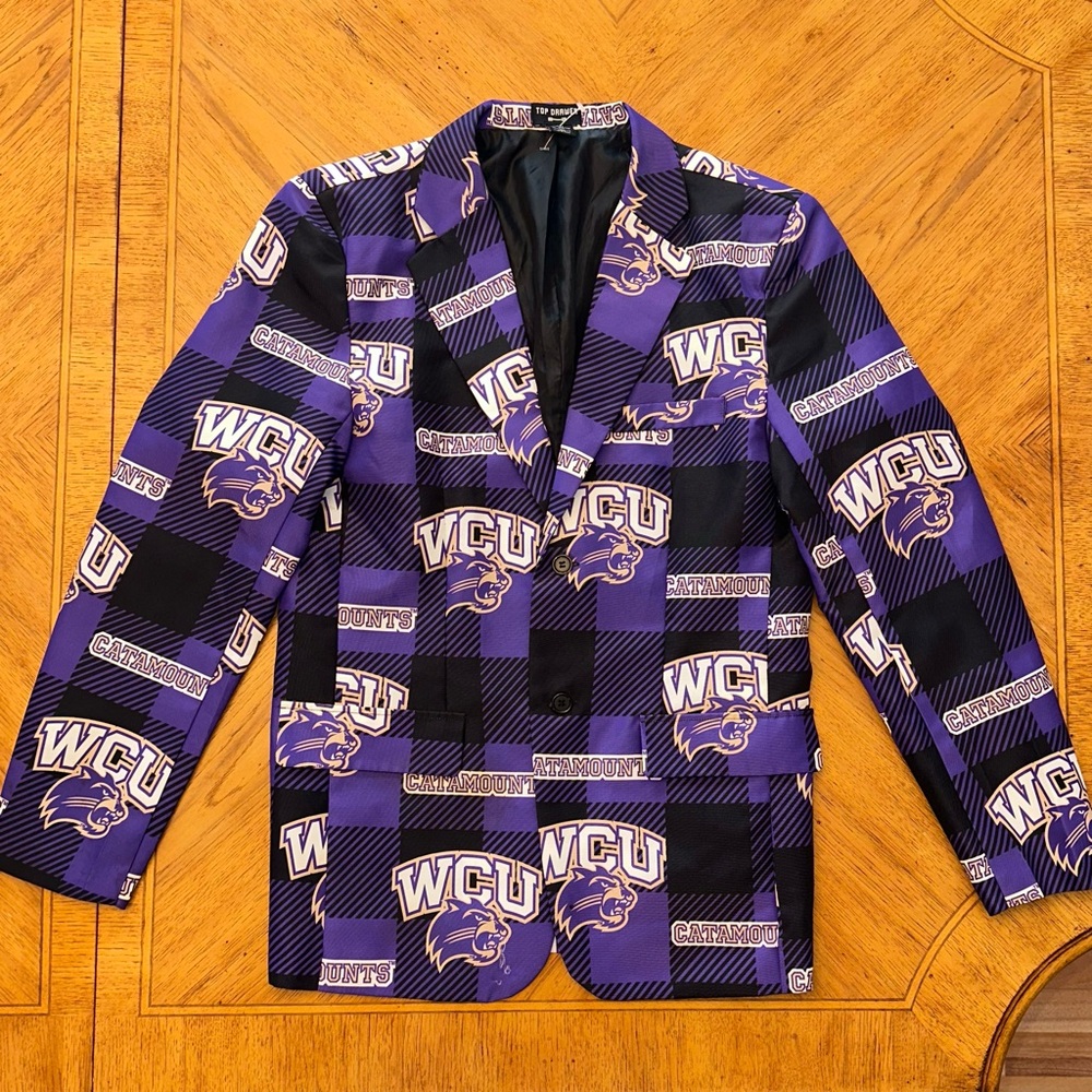Western Carolina University Top Drawer Men's Blazer Jacket Size Medium All Over